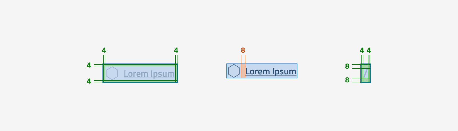 Specifiche di design degli elementi dei breadcrumbs